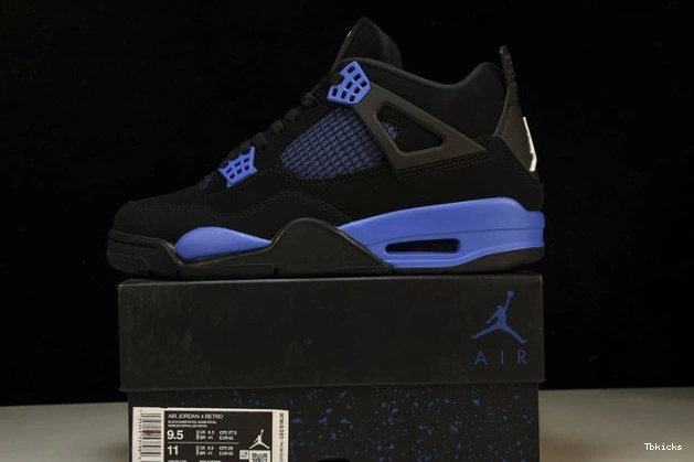 Reps TBK Retro CT8527-018 Game Black Royal Jordan 4 0728